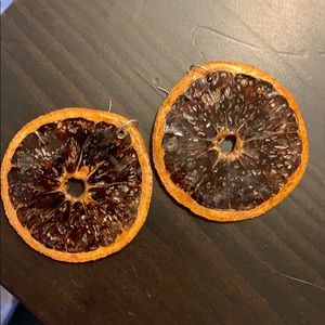 Orange Slice Earrings